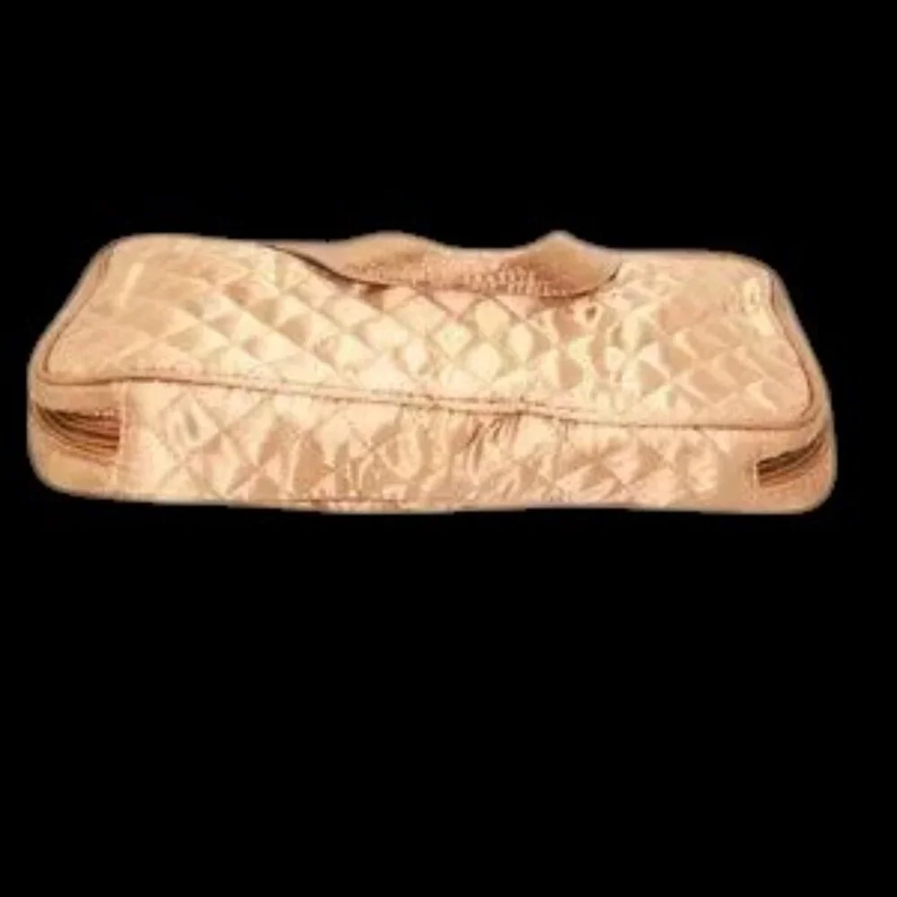 Vintage Gold Makeup Cosmetic Overnight Bag